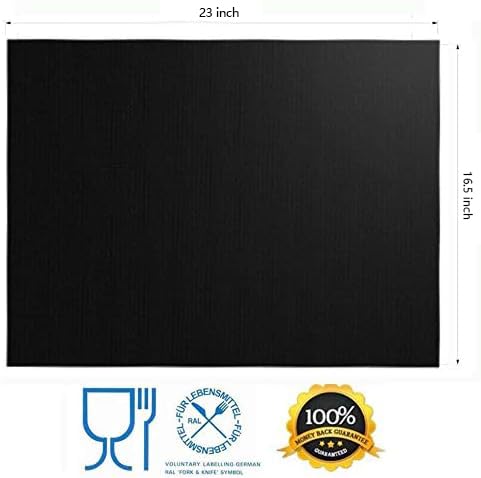 Renook non-stick grill mat on grates keeps foods from falling through