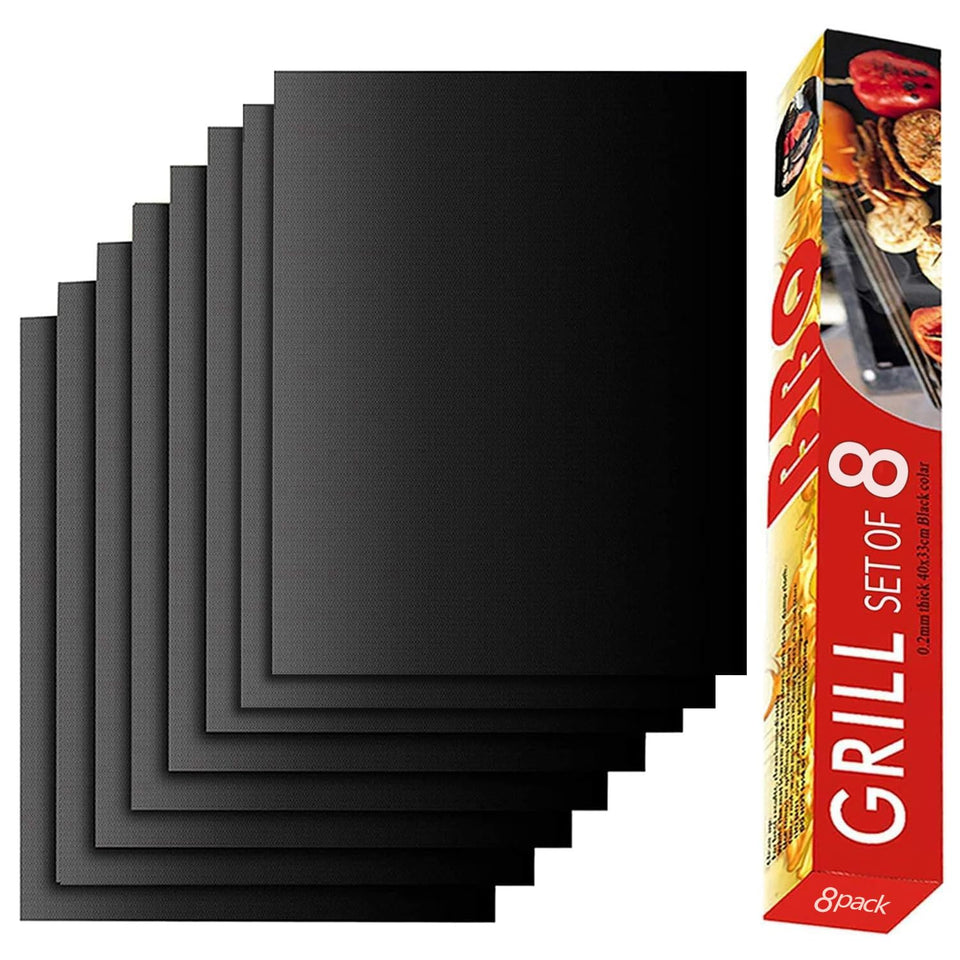 Renook grill mats 8-pack packaging highlights value and durability for outdoor cooking