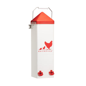 RentACoop anti-roost cone shown to minimize roosting near the waterer