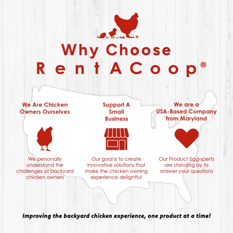 RentACoop BPA-free plastic waterer ensures safe, lightweight handling.
