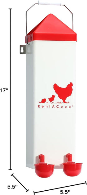 RentACoop dribble dishes catch nipple drips for a cleaner coop