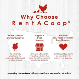 RentACoop Drinker Plus BPA-free plastic construction for safe water