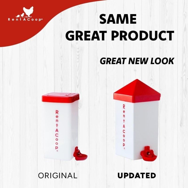 RentACoop Drinker Plus compact design reduces clutter and debris