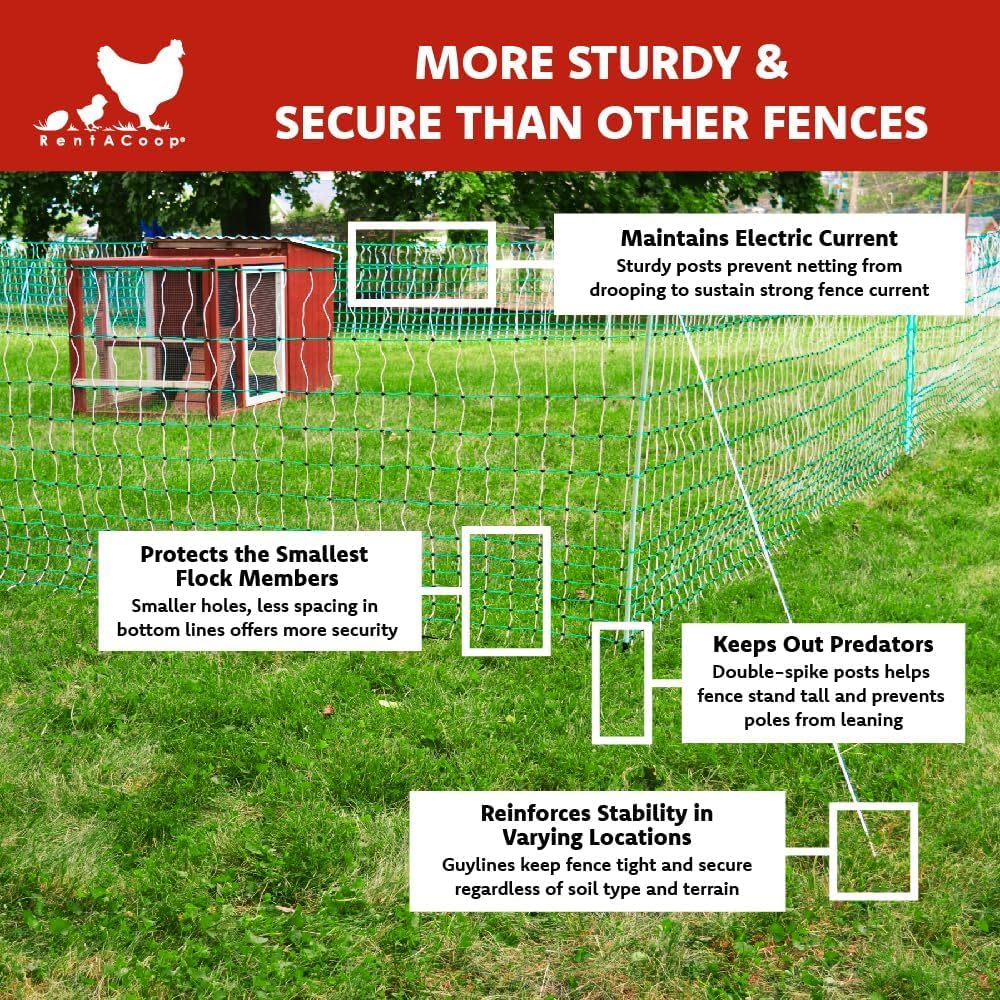 RentACoop mini-posts help level ground on uneven terrain
