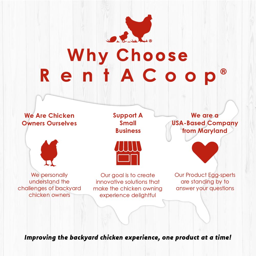 RentACoop waterer mounted in coop for compact space efficiency
