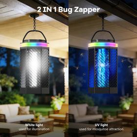 REOGLE bug zapper battery indicator shows remaining runtime for outdoor evenings.