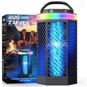REOGLE bug zapper outdoor front view designed to attract and capture buzzing pests.