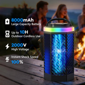 REOGLE bug zapper USB charging port for convenient power in gardens.