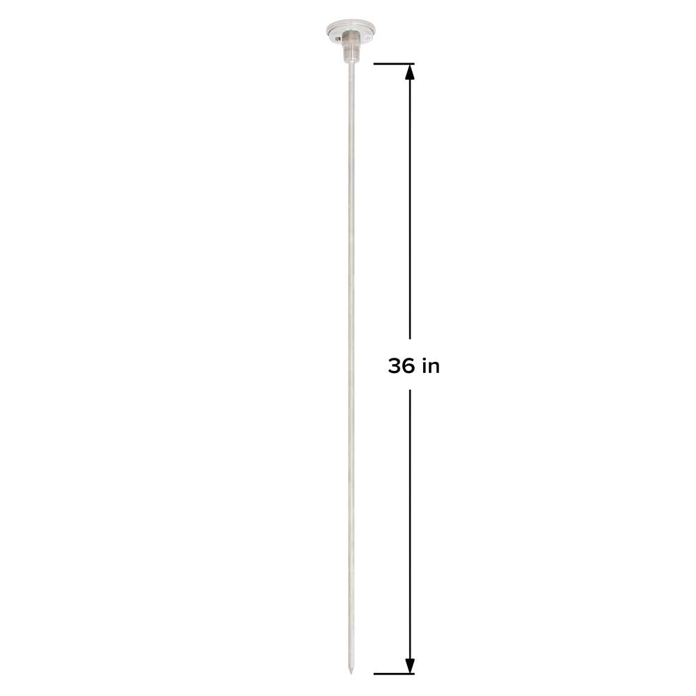 REOTEMP Backyard Pro Compost Thermometer with a 2.5-inch dial for quick zone checks