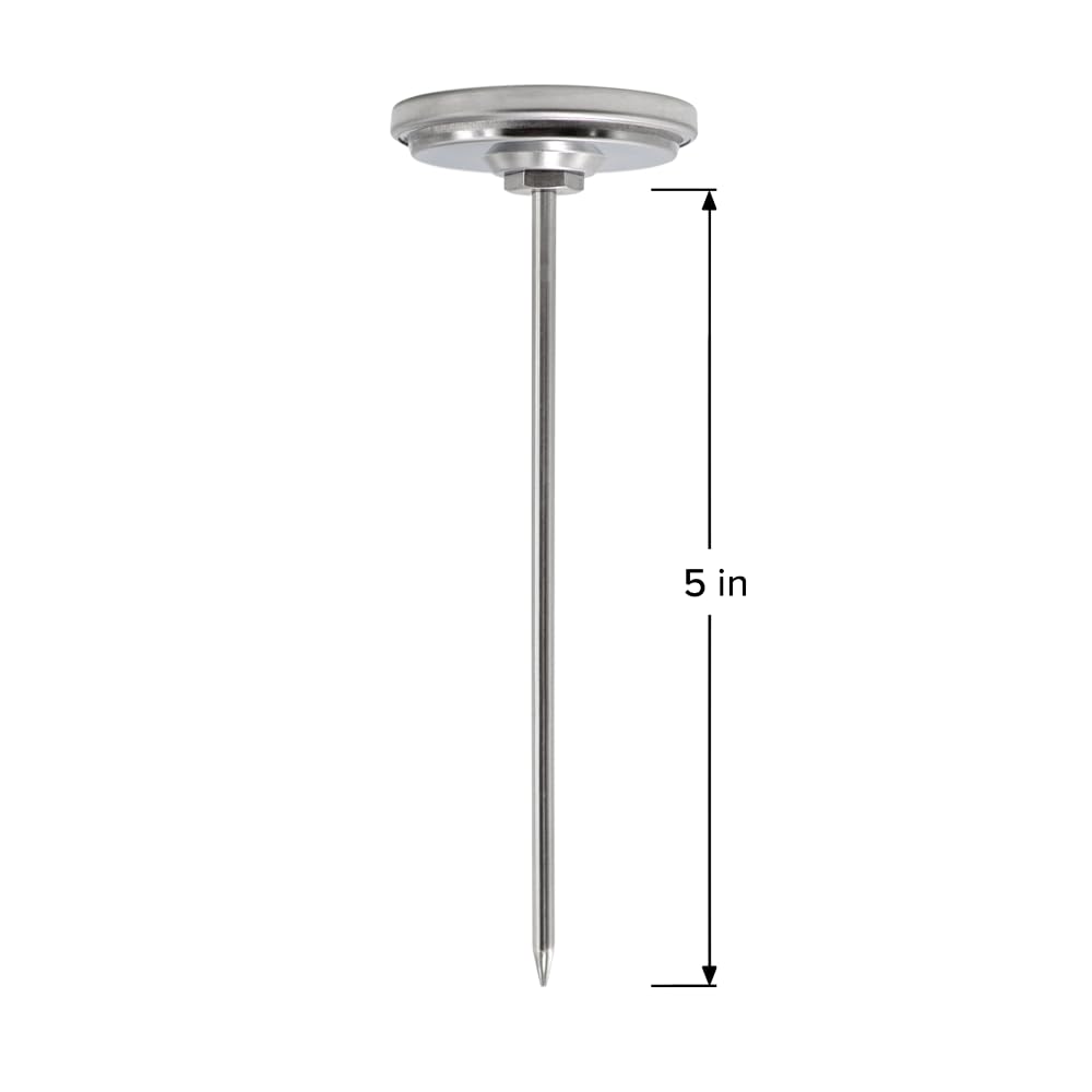 REOTEMP K82-3 dial shows Fahrenheit 0-220 F for easy garden monitoring.