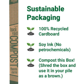 REOTEMP packaging image demonstrates 100% compostable materials.