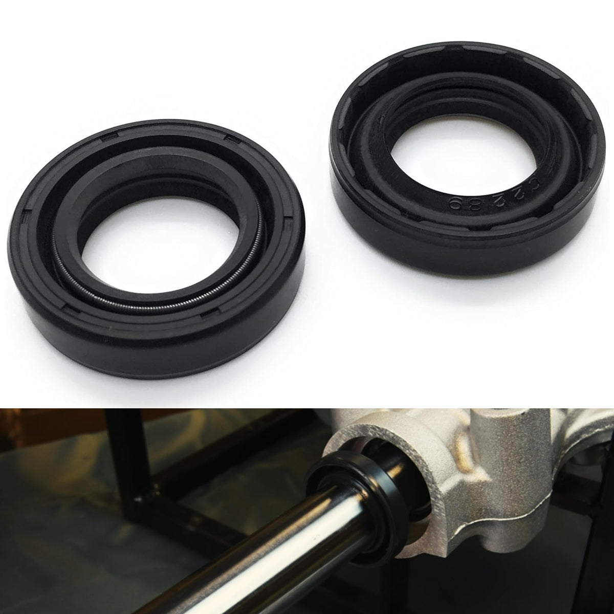 ReplacementKits axle oil seal closeup shows durable sealing for reliable performance