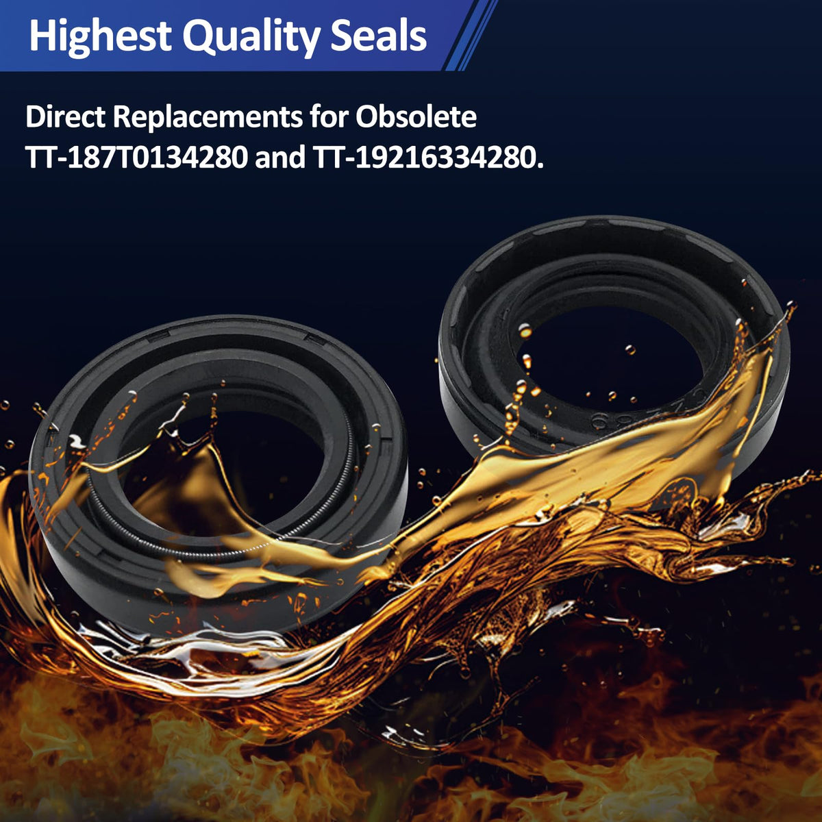 ReplacementKits axle oil seal compatibility collage lists supported brands and models