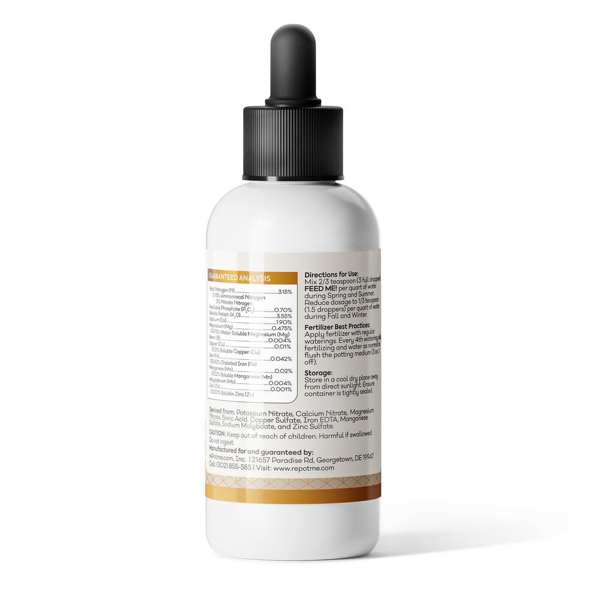 Repotme orchid fertilizer used with RO water for steady growth
