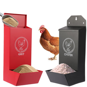Reptilux grit feeder with lid keeps grit dry and ready to feed
