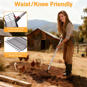 Reptilux stainless steel scoop resists rust for outdoor poultry coops