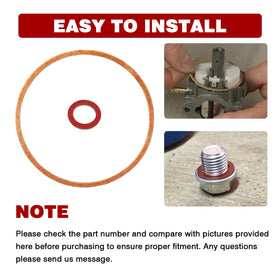 Includes sealing washers to ensure snug fit and reliable performance.