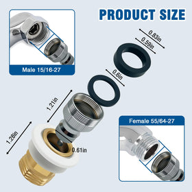 Repustor garden hose 3/4 inch male connection ready for setup.
