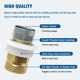 Repustor portable dishwasher connection enabling easy faucet hookup.
