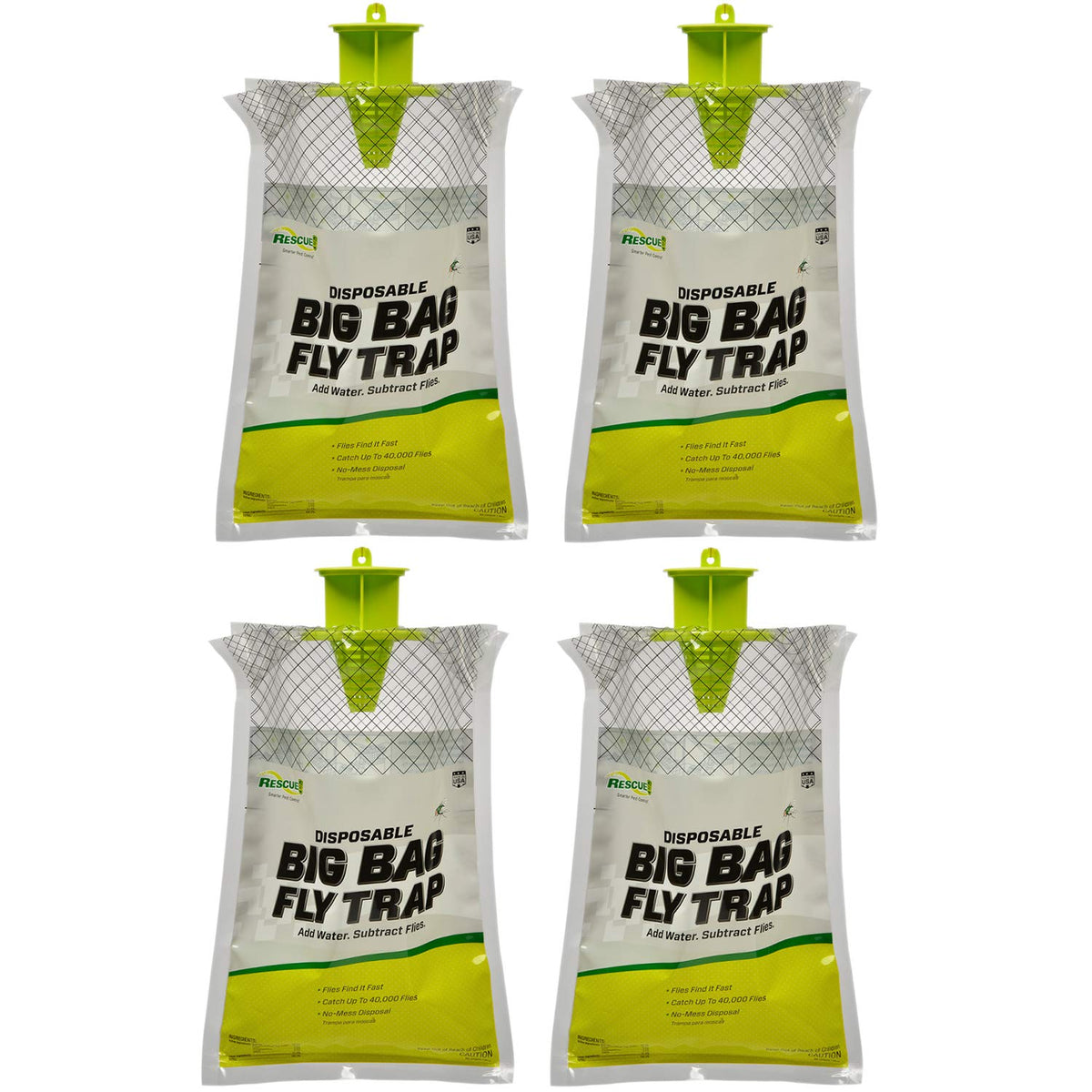 RESCUE! Big Bag Fly Trap outdoor setup helps tackle large fly problems.