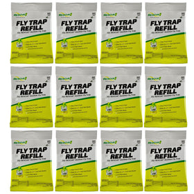 RESCUE! Fly trap bait refill 12-pack attracts common flies outdoors.
