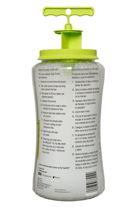 RESCUE! Fly Trap Max attractant dose showcases a strong lure for flies.