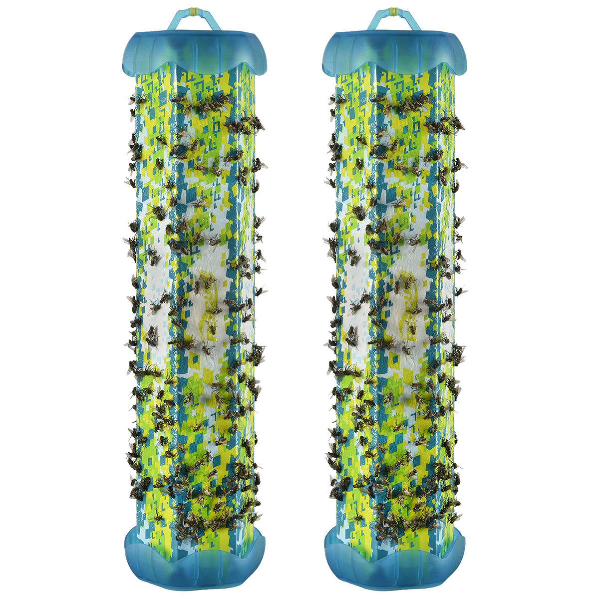 RESCUE! Fly TrapStik indoor hanging setup enables easy ceiling placement for fly control.