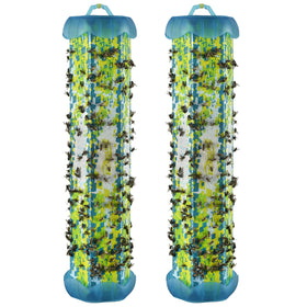RESCUE! Fly TrapStik indoor hanging setup enables easy ceiling placement for fly control.