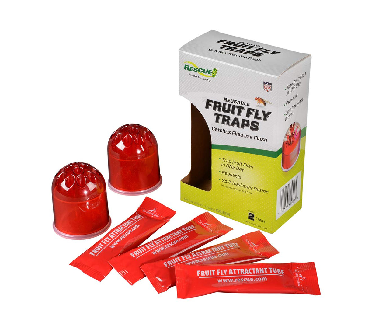 RESCUE! liquid attractant bottle for effective fruit fly attraction