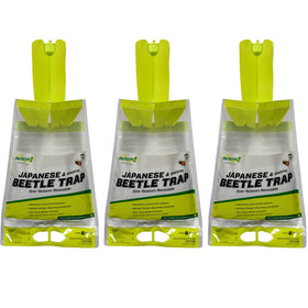 RESCUE! Japanese Beetle Trap bag-3-traps captures beetles for easier garden protection.