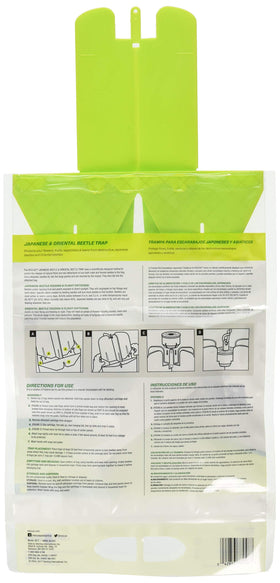 RESCUE! Japanese Beetle Trap inside-bag view shows captured beetles contained safely.