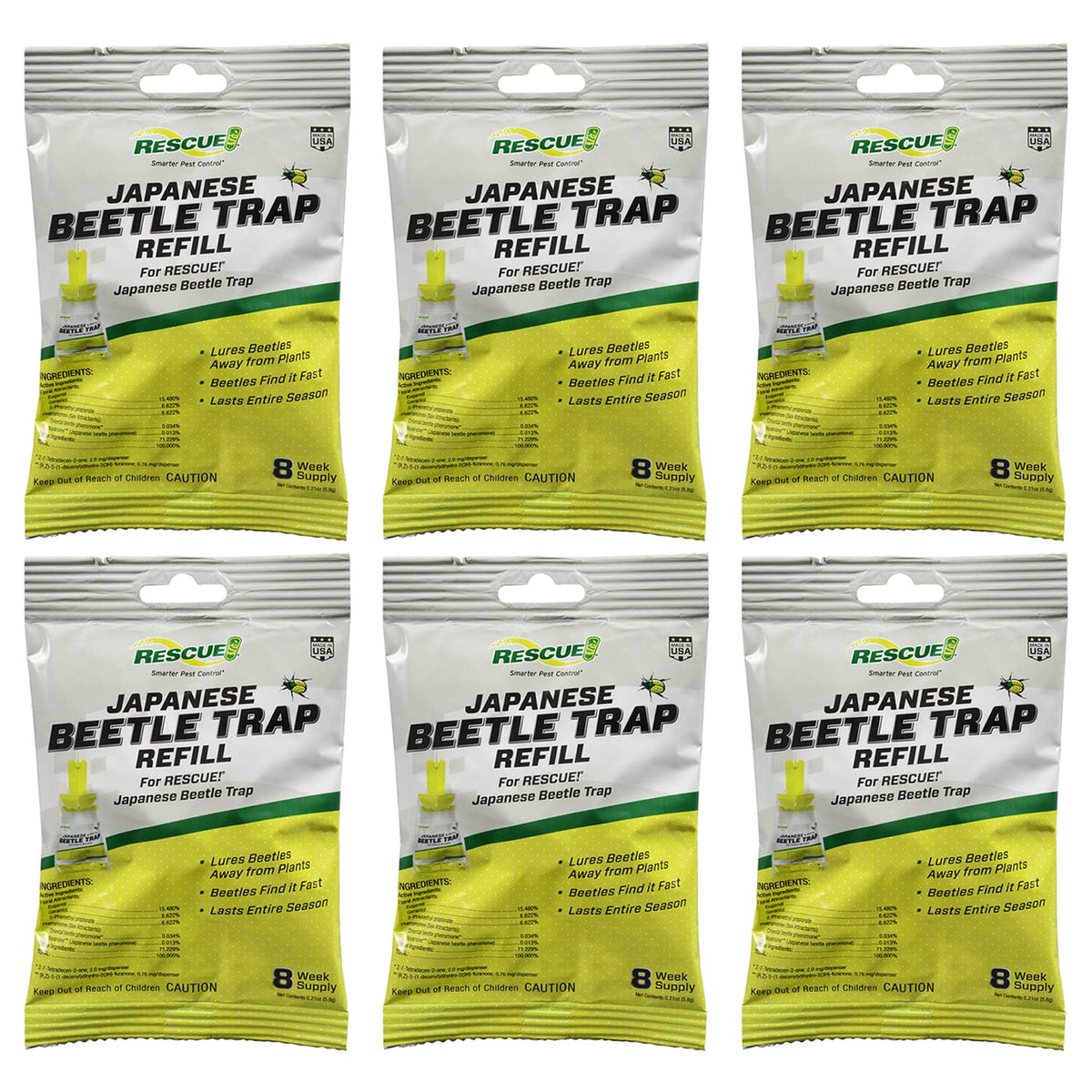 RESCUE! lure close-up attracting beetles to trap