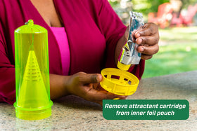 USA-made RESCUE! branding on attractant cartridge packaging