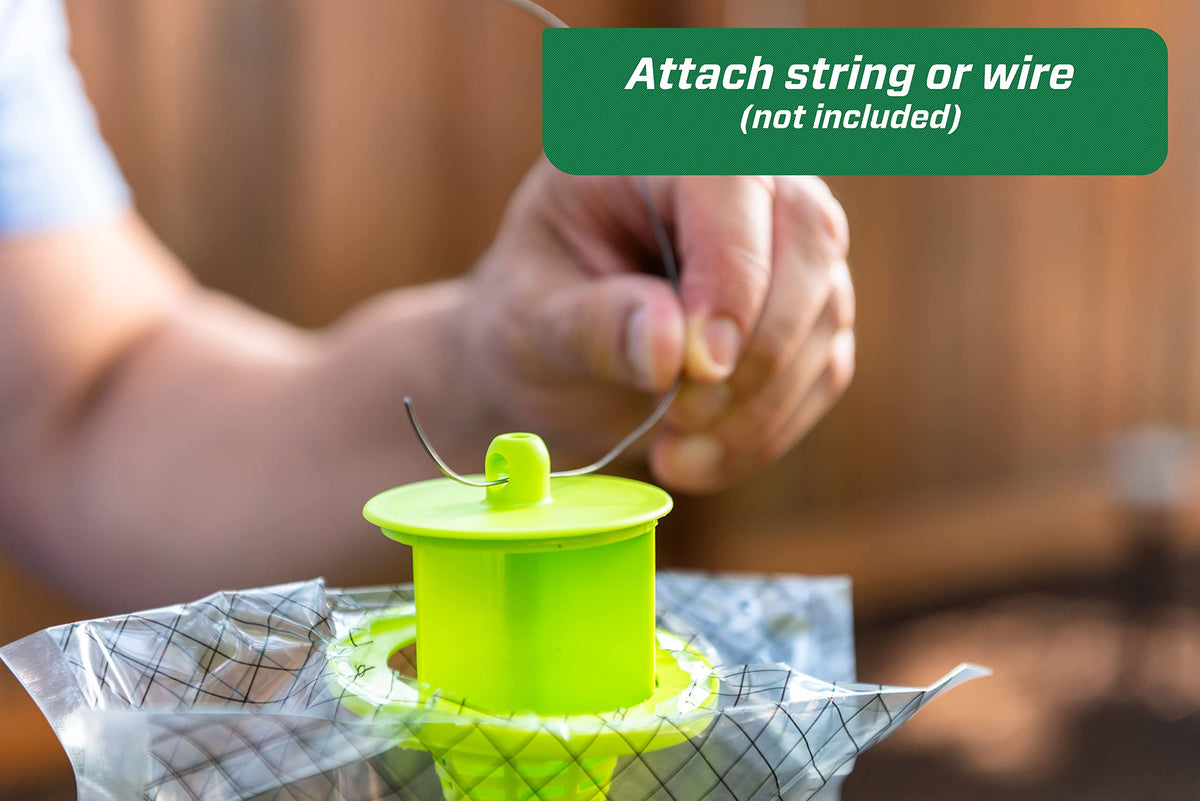 RESCUE! Strong attractant odor lures flies; place traps away from living areas for best results.
