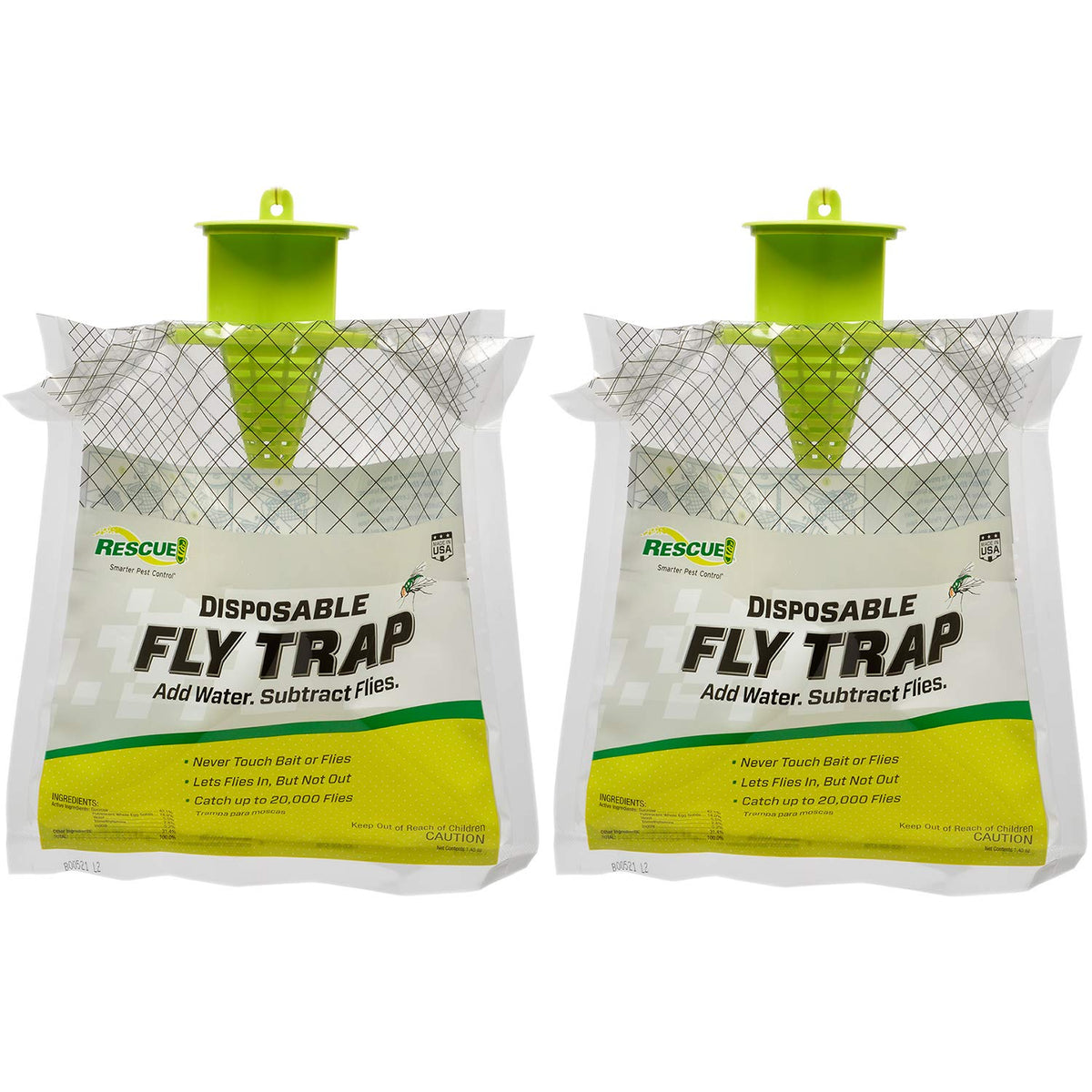 RESCUE! Outdoor Fly Trap ready for quick setup and fly control.
