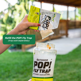 USA-made RESCUE! refill label on fly trap bait
