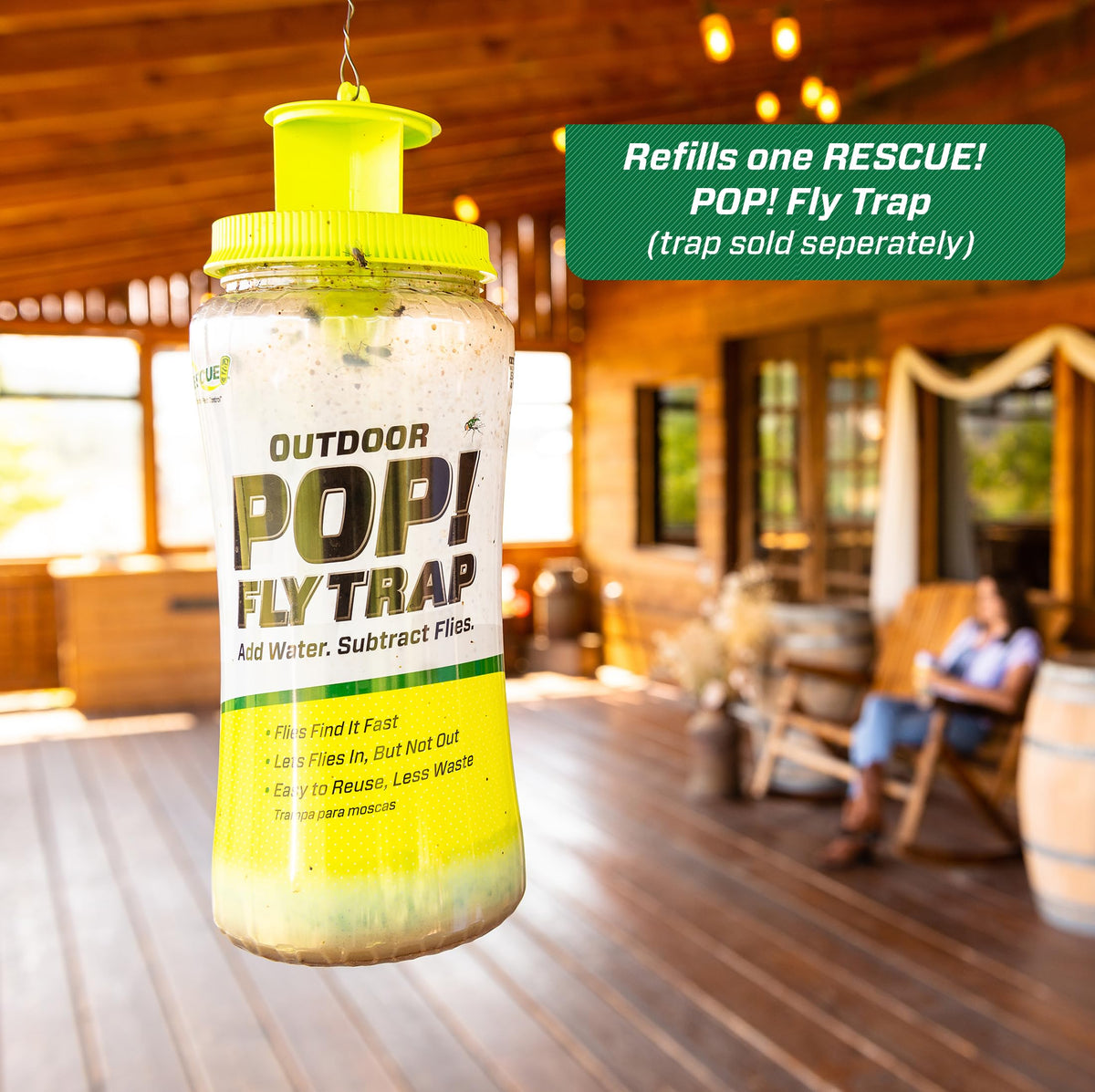 RESCUE! POP! bait pouch opened for quick trap setup
