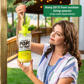 Water activation step for RESCUE! POP! Fly Trap Refills