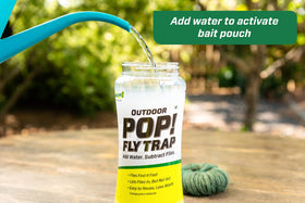 RESCUE! POP! Fly Trap full capacity highlights up to 40,000 flies captured.