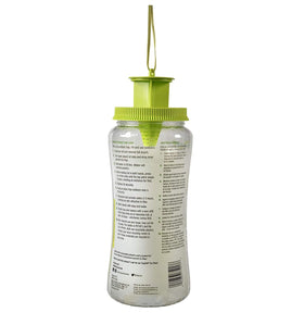 RESCUE! POP! trap in use with attractant draws flies away.