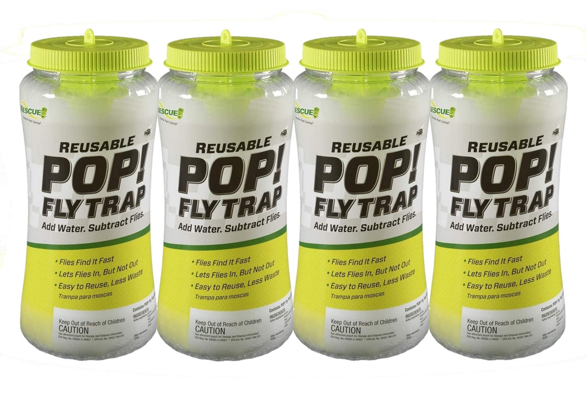 RESCUE! POP! trap packaging ready for quick setup and easy storage.