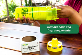 RESCUE! Reusable Yellowjacket Trap bottom holes detail for entry points
