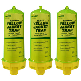 RESCUE! reusable yellowjacket trap front-view enhances outdoor safety.