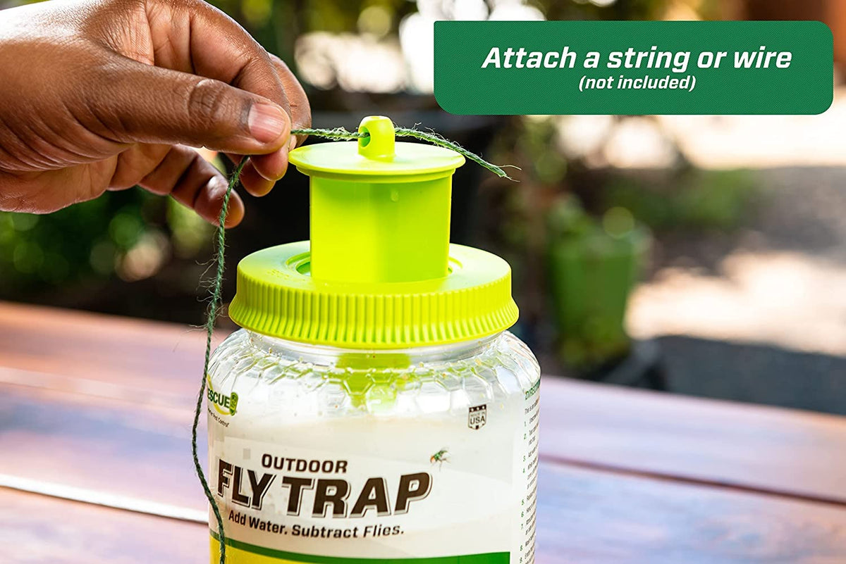 RESCUE trap designed for season-long use, keeping outdoor spaces pest-friendly