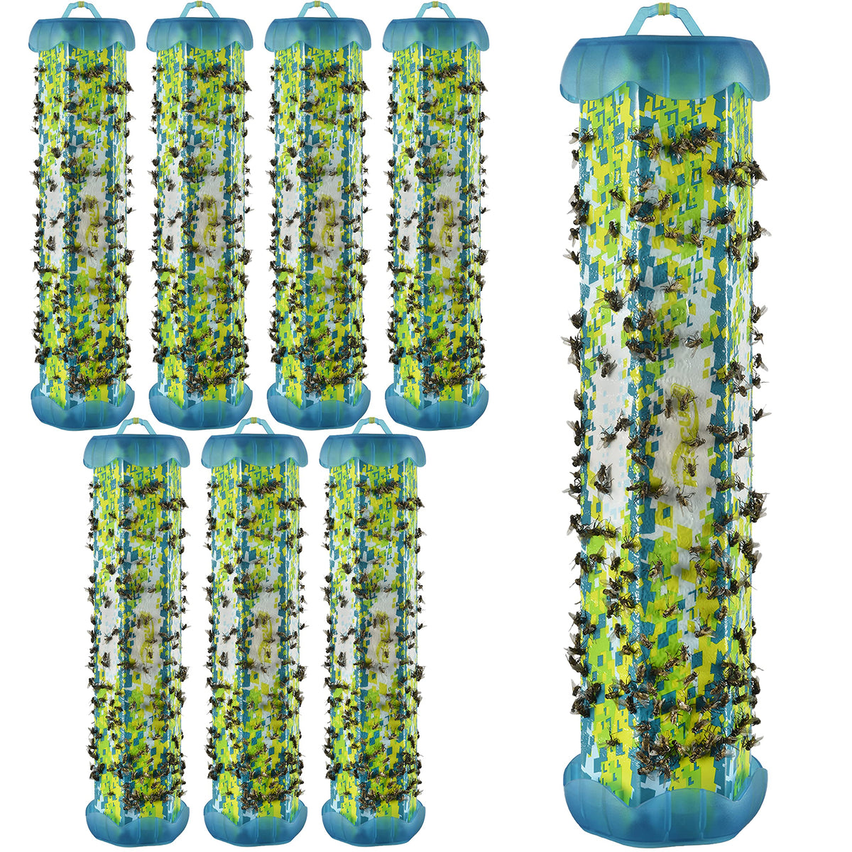 RESCUE! TrapStik indoor hanging 8-pack traps flies effectively in kitchens.