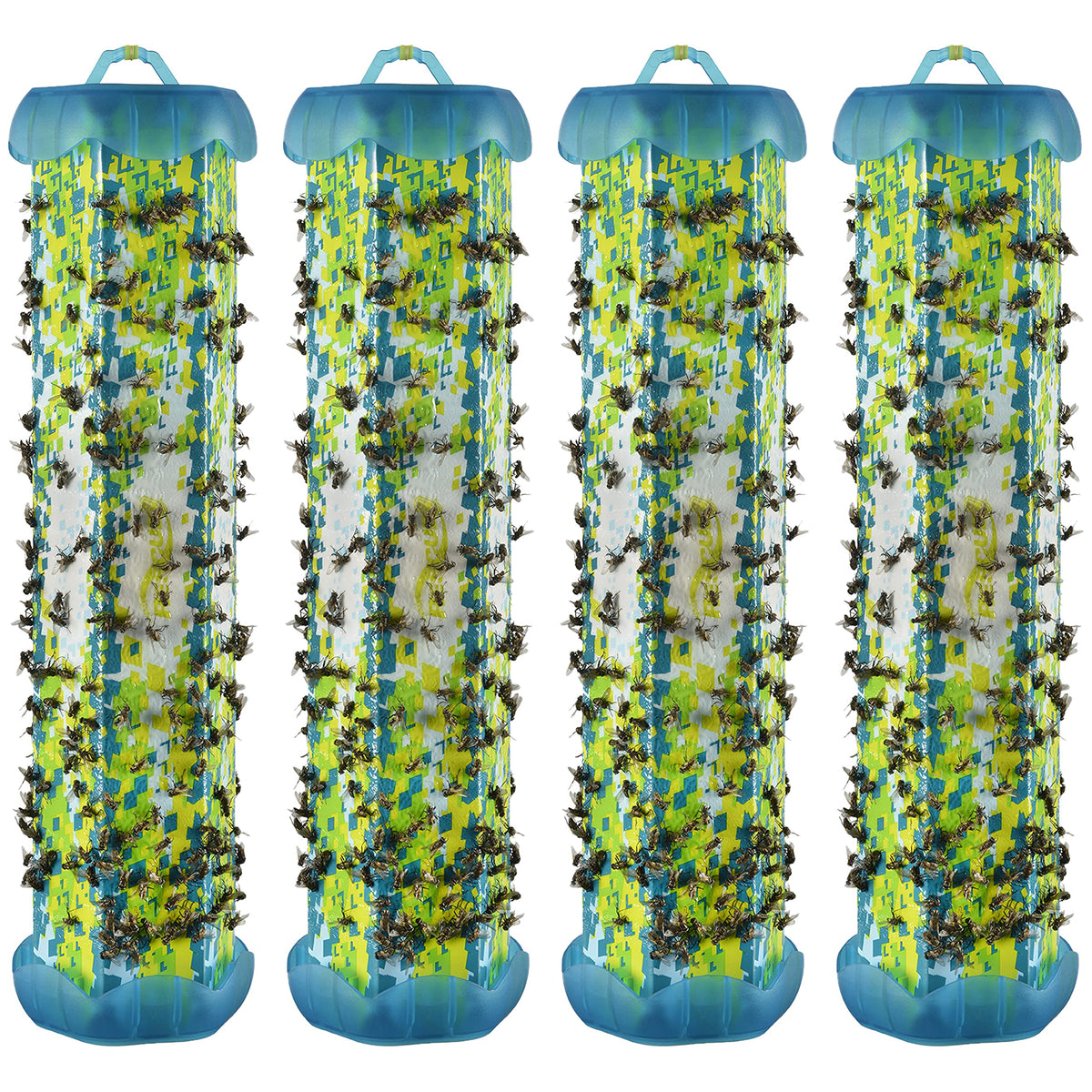 RESCUE! TrapStik indoors; captures house flies without odors.