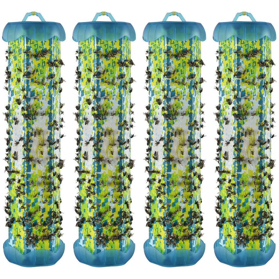 RESCUE! TrapStik indoors; captures house flies without odors.