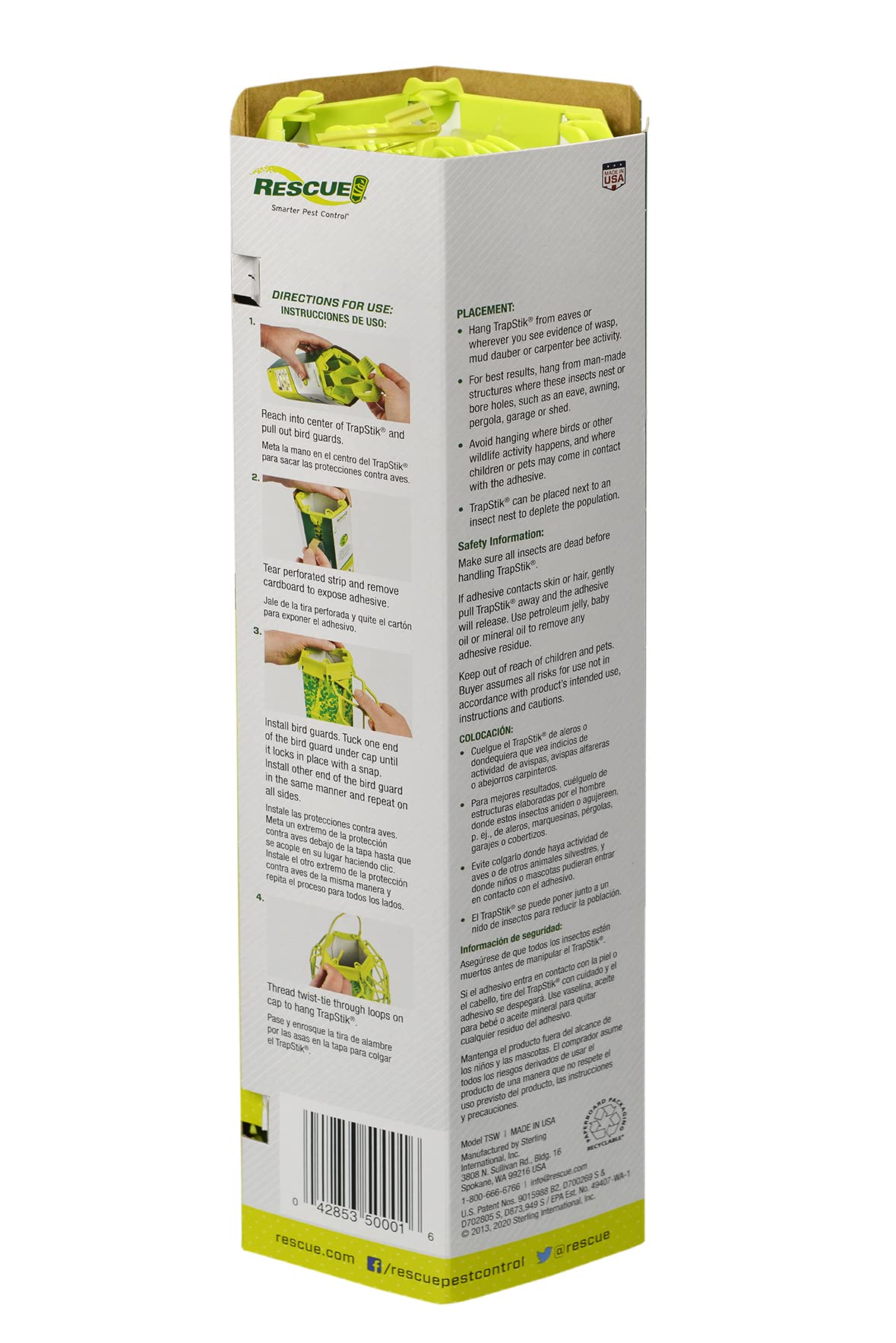 RESCUE! VisiLure TrapStik two-pack packaging ready for outdoor use.