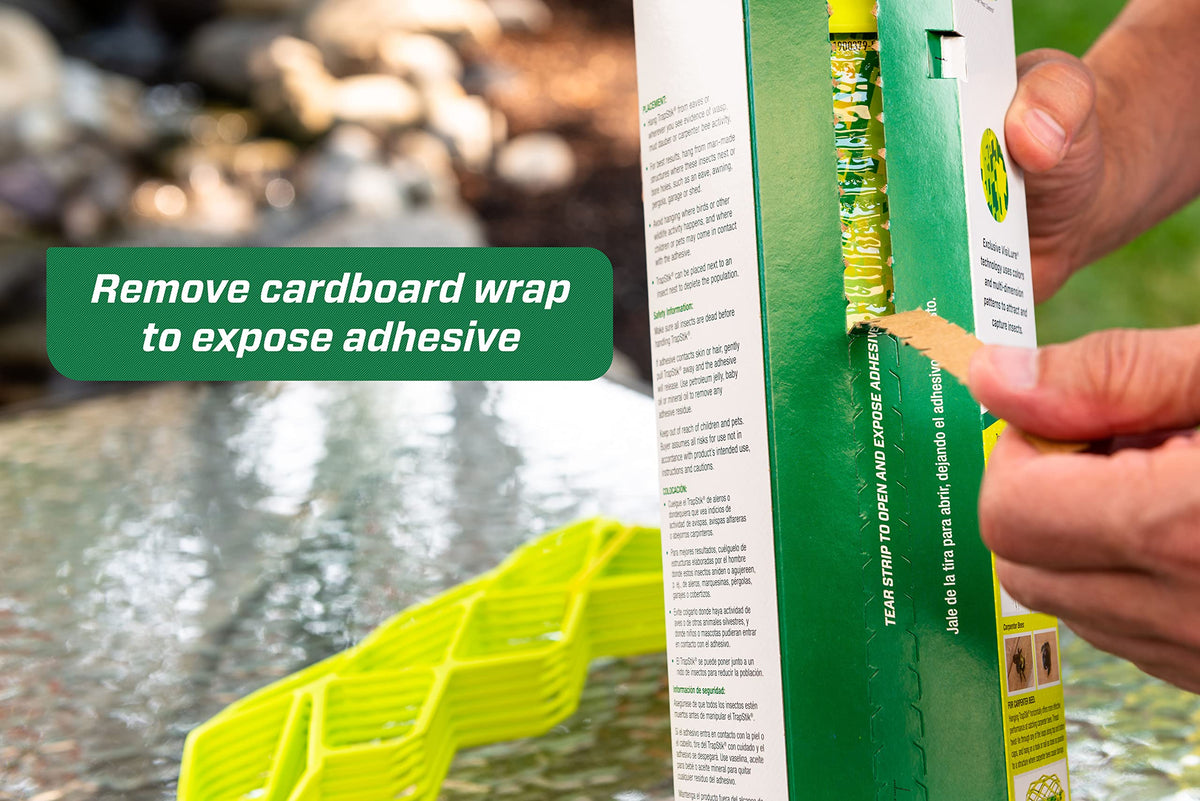 RESCUE! VisiLure TrapStik two-pack shown ready for outdoor use.