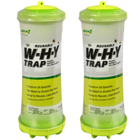 RESCUE! WHY Trap outdoors hanging setup attracts and traps wasps and hornets.